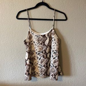 SMALL SNAKE PRINT TANK TOP